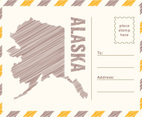 Unique Postcard from Alaska Vectors