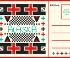 Unique Postcard from Alaska Vectors
