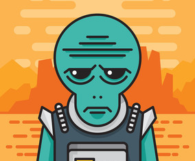 Martian Illustration