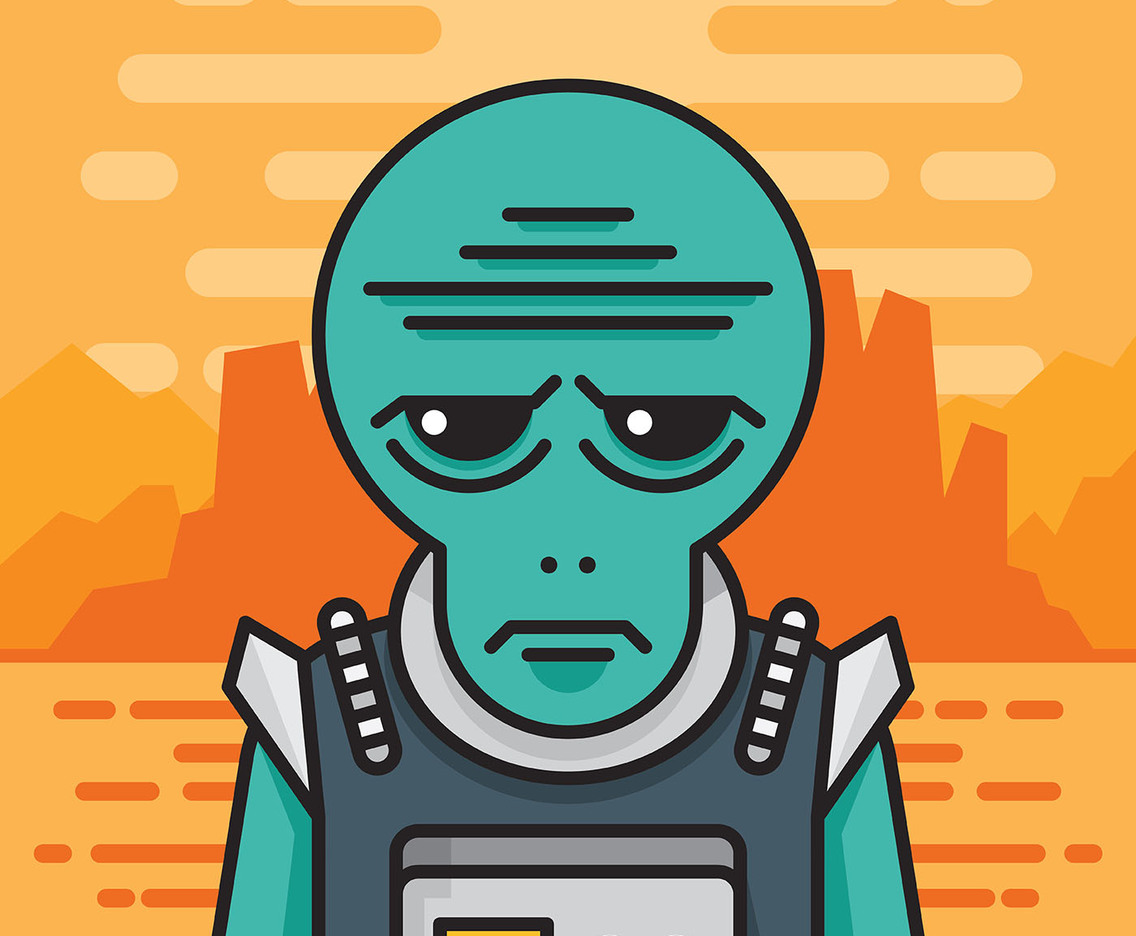 Martian Illustration