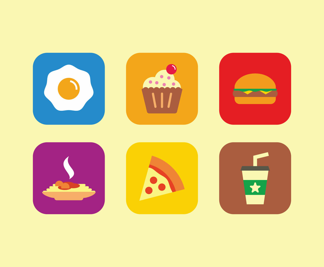 Breakfast Icons Vector