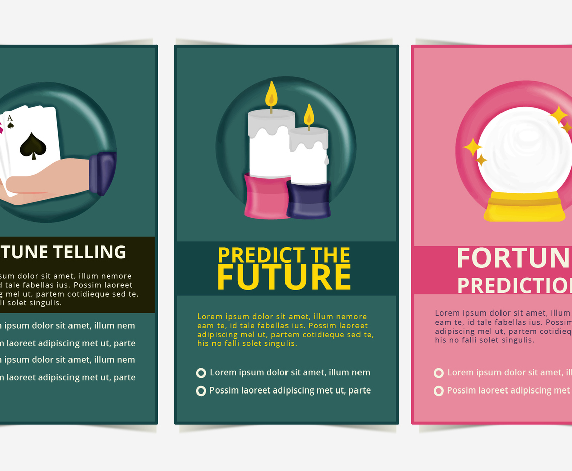 Vector Fortune Teller Banners
