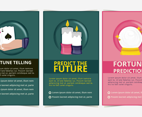 Vector Fortune Teller Banners
