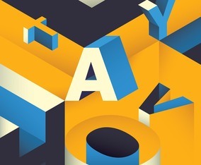 Isometric typography