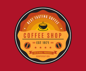 Unique Coffee Badge Vectors