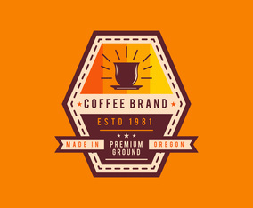 Unique Coffee Badge Vectors