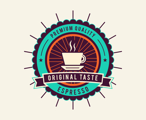 Unique Coffee Badge Vectors