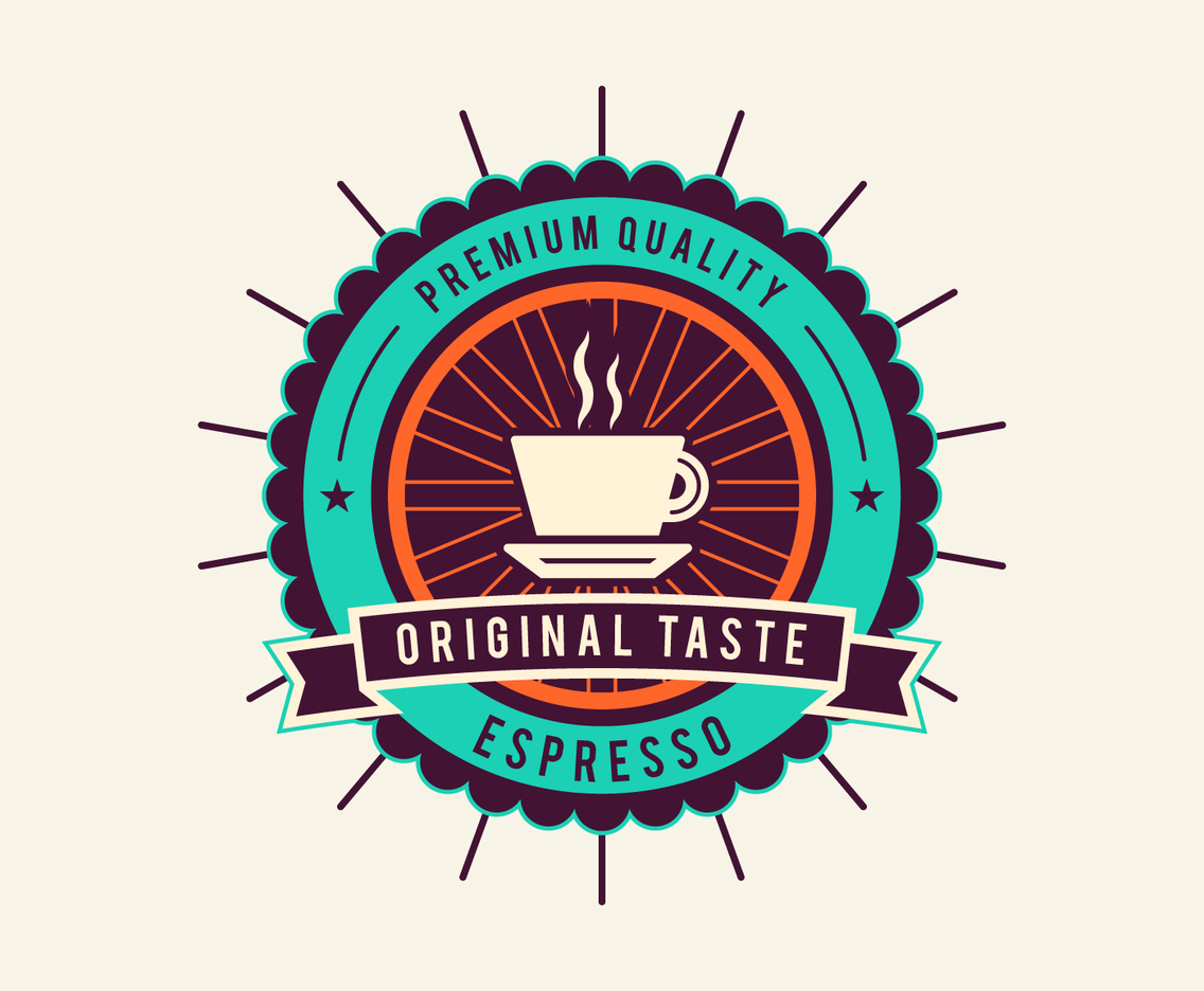 Unique Coffee Badge Vectors