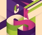 Isometric typography