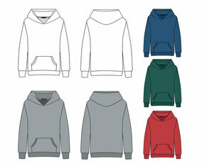 Blank Hoodie Template