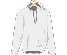 blank white hanger hooded sweatshirt template