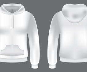 Blank Hooded Sweatshirt Template