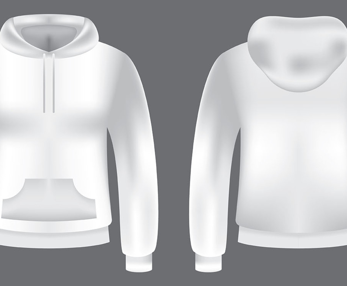 Blank Hooded Sweatshirt Template