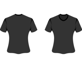 vector blank t-shirt template