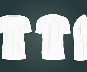 Blank T-Shirt Template Vector