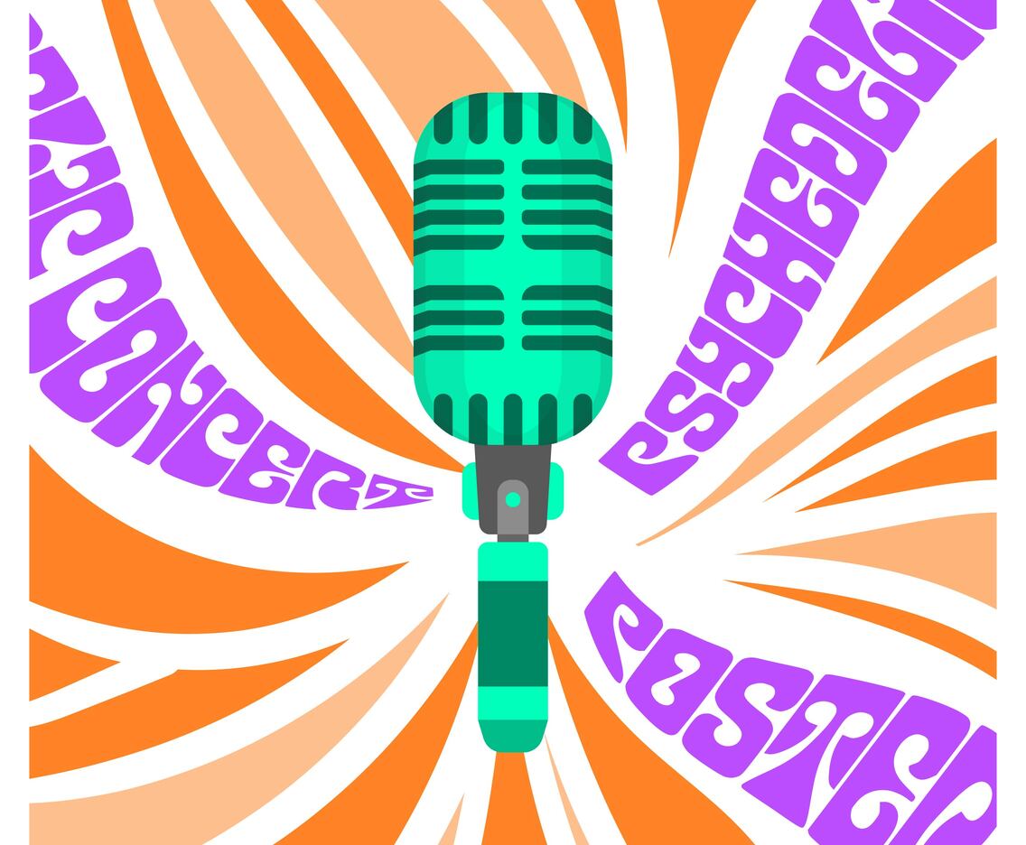 Flat Psychedelic Concert Poster Vector