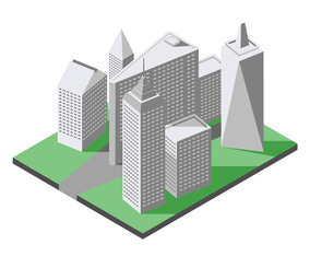 Isometric New York City Landmark Illustration