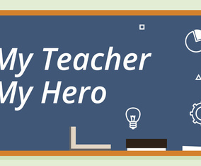 Teacher Facebook Cover Illustration