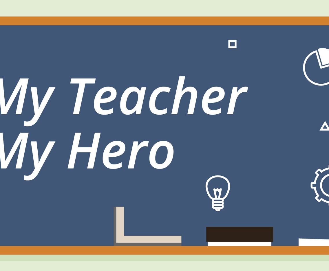 Teacher Facebook Cover Illustration