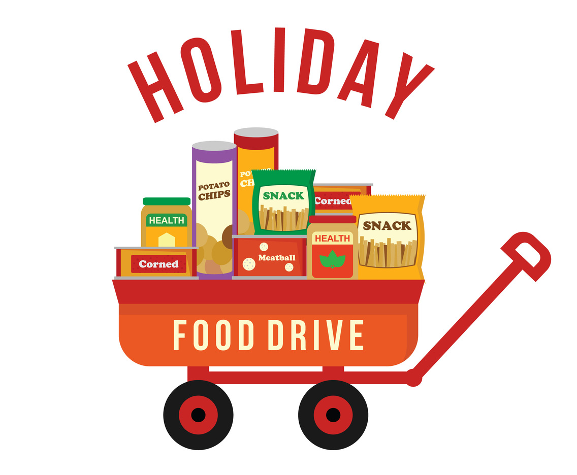 Food Drive Vector Illustration