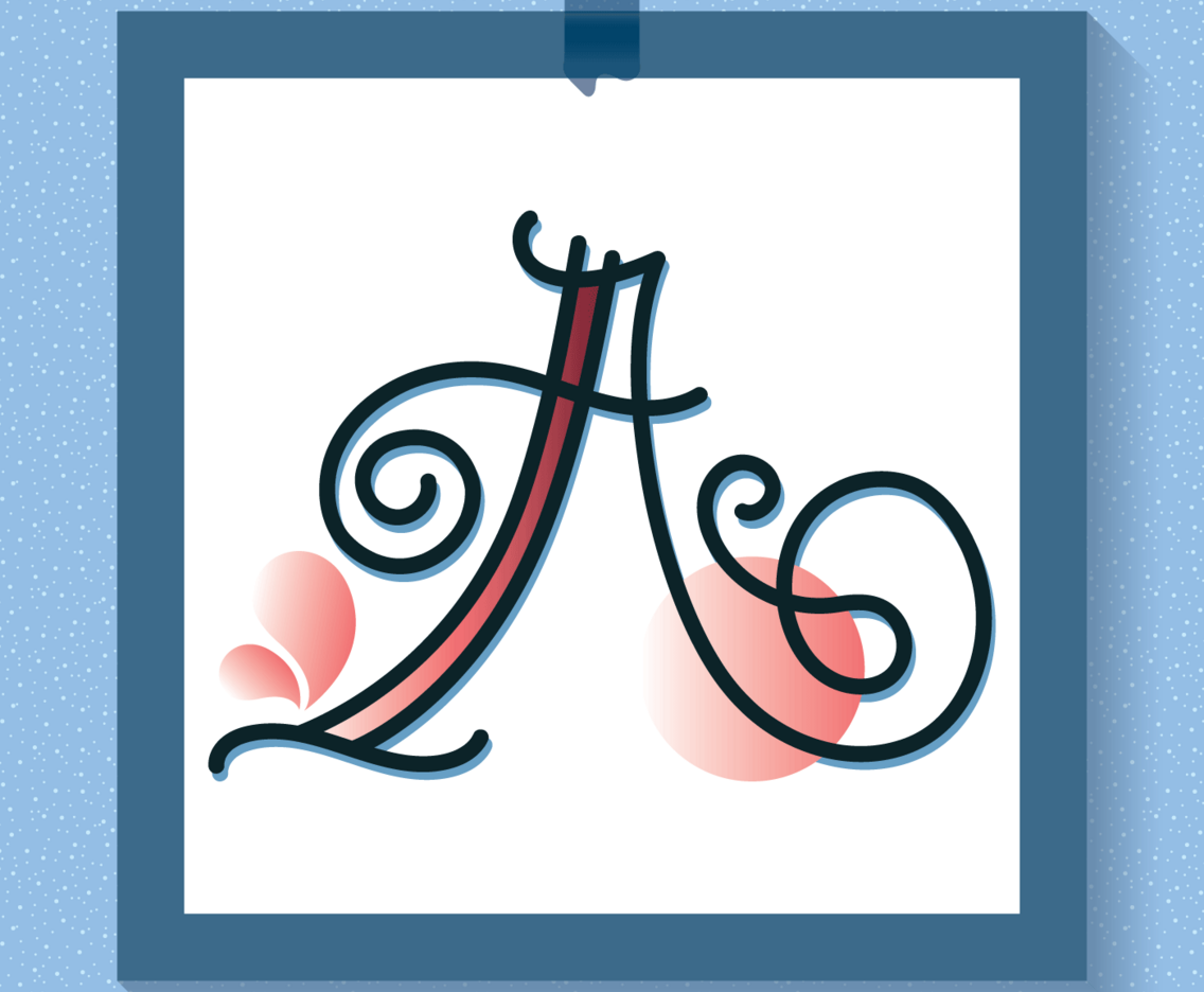 letter A typography