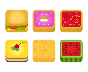 Food App Icon Vector