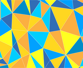 Abstract Triangles Flat Background
