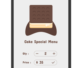purchase cake app illustration