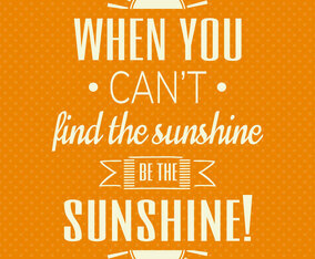 Typographic Cute Sunshine Wall Art Poster