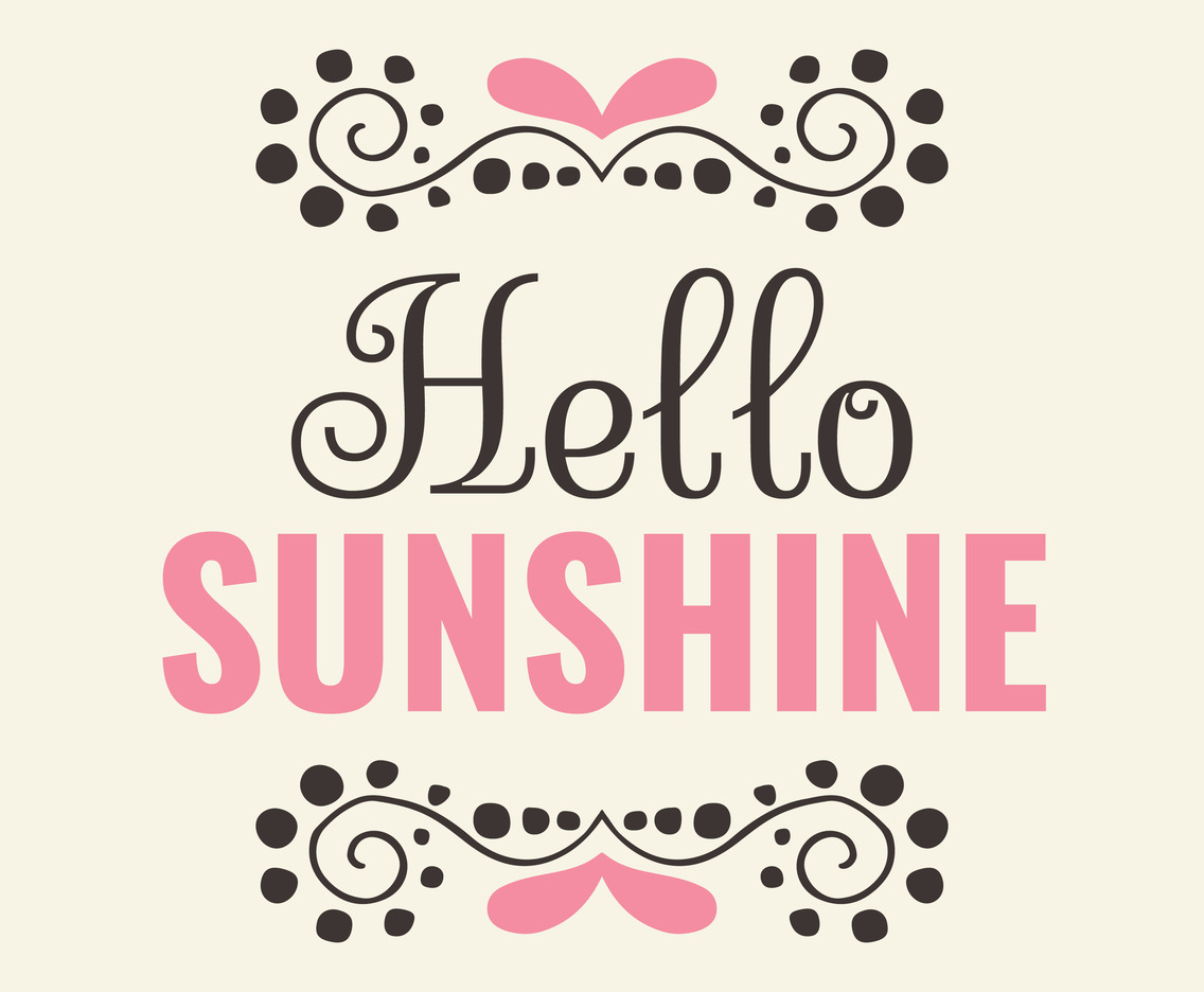 Hello Sunshine Wall Art Poster