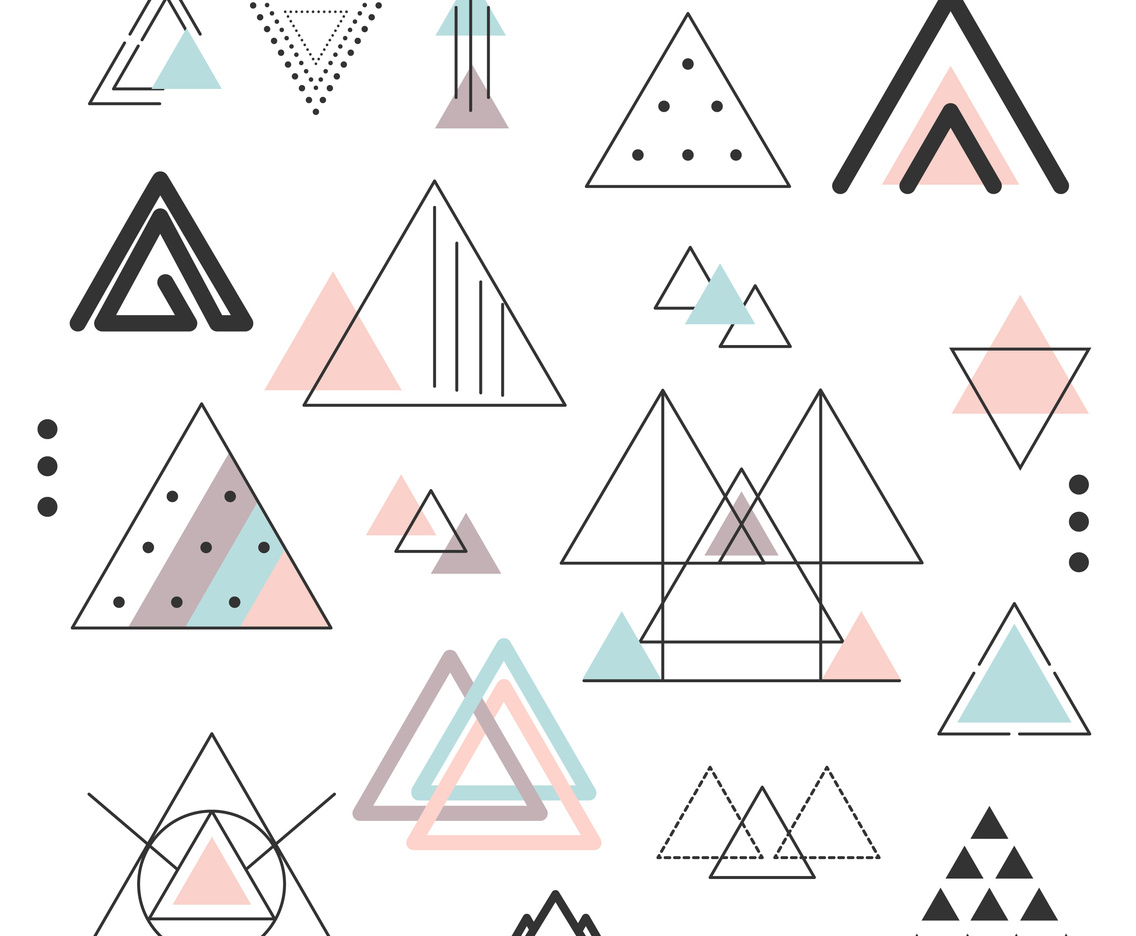 Abstract Triangles Set Vector