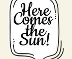 Here Comes the Sun Cute Wall Art Poster