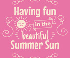 Having Fun in the Sun Wall Art Poster