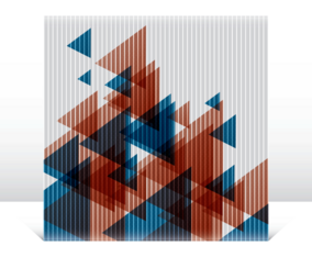 Abstract Triangles on Canvas