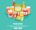 Food Drive Illustration