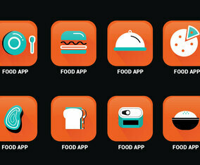 Food App Icon Vector Pack