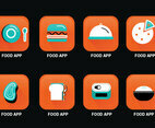 Food App Icon Vector Pack