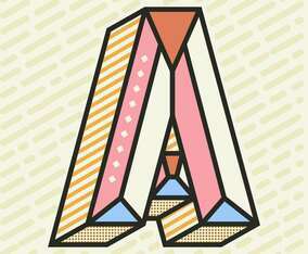 Letter A Typography Background