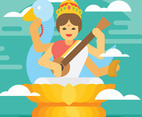 Saraswathi Illustration