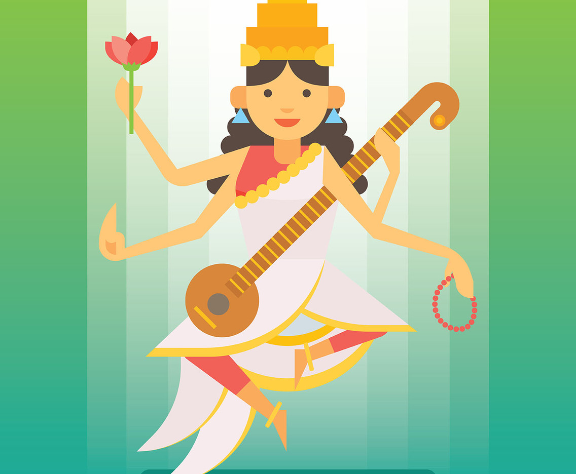 Saraswathi Illustration