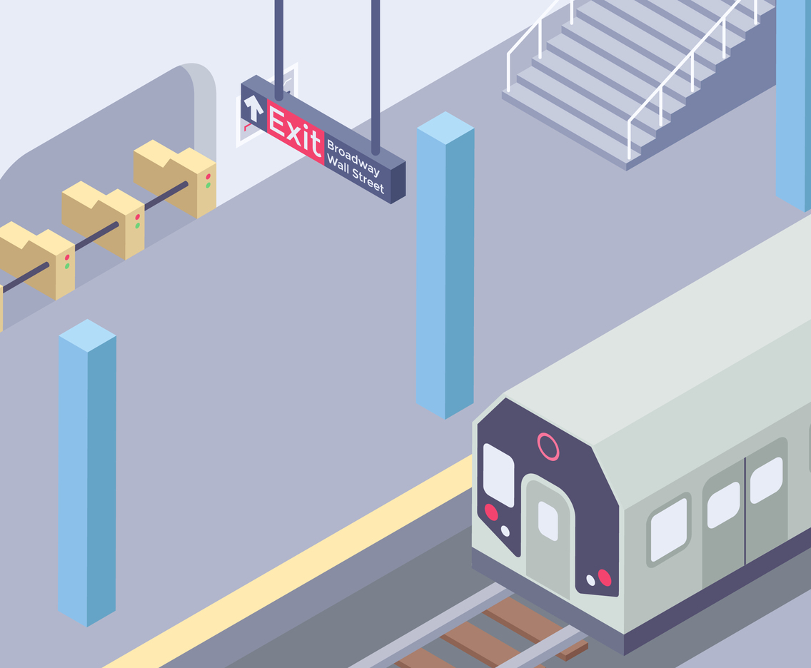 Isometric New York Subway