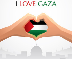 I love Gaza Vector