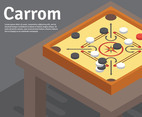 Carrom Illustration