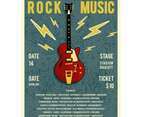 Rock Music Concert Poster Vector