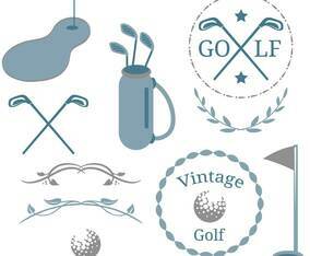Vintage Golf 2 Vectors