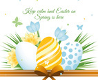 Easter Holiday Vector Background
