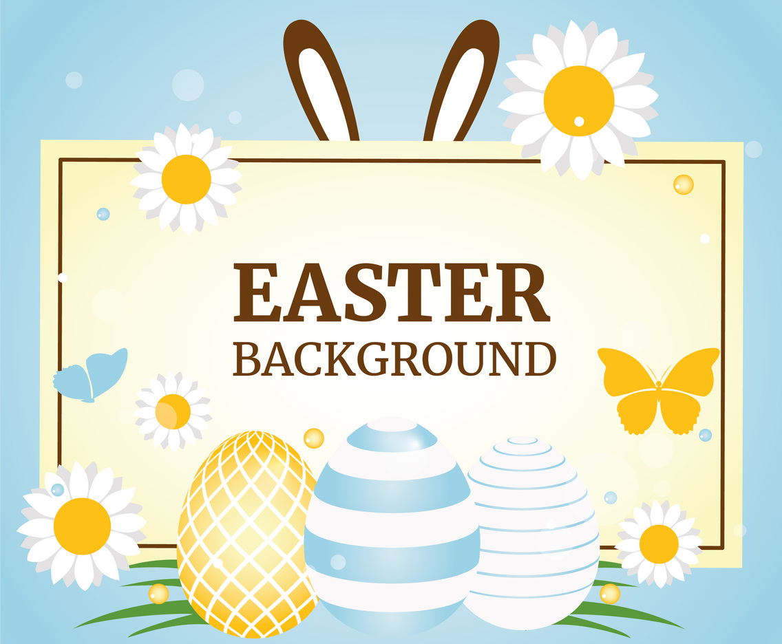 Easter Spring Holiday Vector Background
