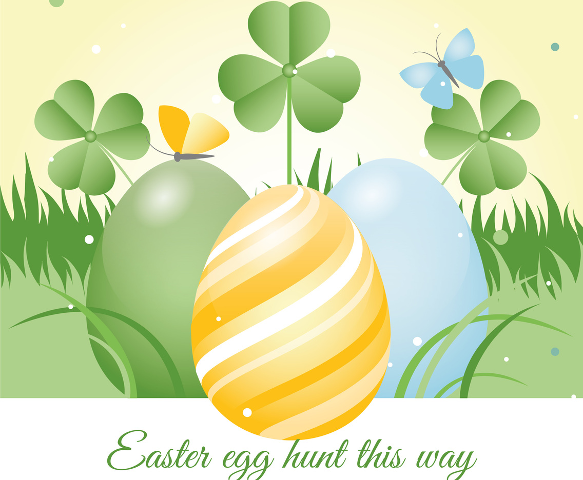 Easter Spring Holiday Vector Background