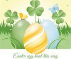 Easter Spring Holiday Vector Background