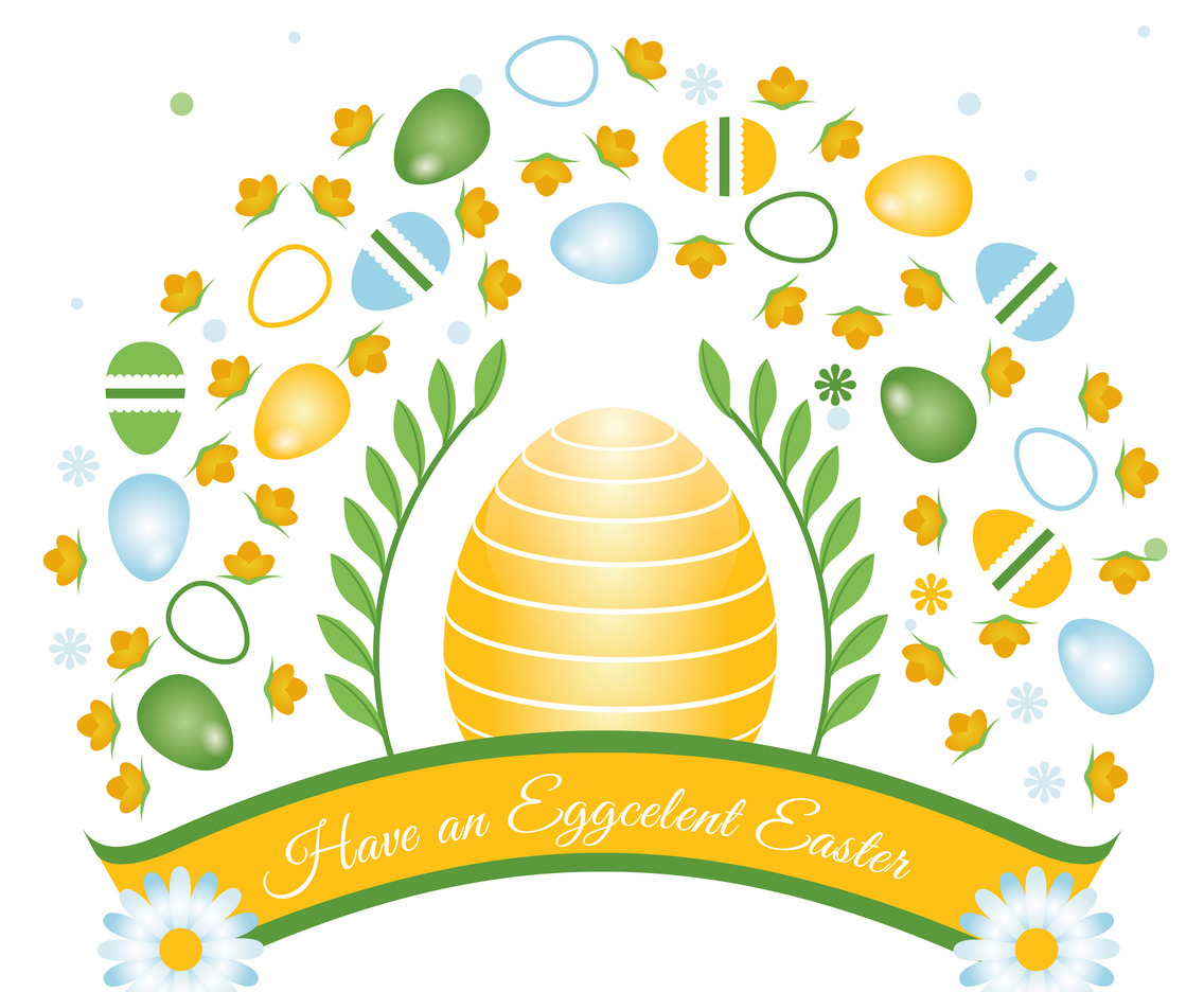 Easter Spring Holiday Vector Background